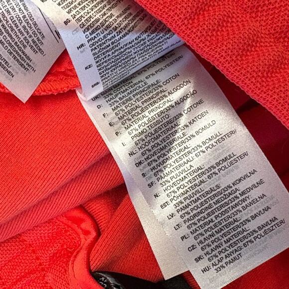 Ivy Park X Adidas 3 Stripes Wide Leg Suit Pants Coral Womens Plus Size 4X GV4006 - Picture 12 of 12